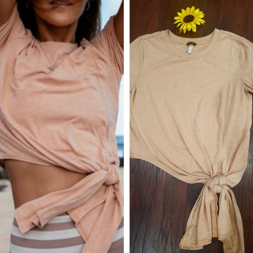 FREE PEOPLE MOVEMENT KNOT TEE